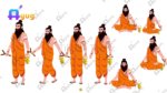 16 Premium Indian Village Characters For Moral Story Animated Human Characters ( Jamidar, Woman, Shikari, Sadhu, Kisan, Krishn, Ghost, Jinni, Thief, Poor Man) - Image 11