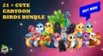 21+ Animated Cartoon Birds Bundle - Editable Adobe Animate
