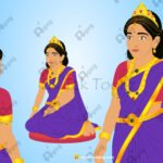 Indian Village New Rani(Rajkumari) Animated Human Character