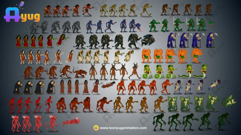 25 THE ULTIMATE MONSTER UNIVERSE! – 25 Pro Rigged & Animated Characters for Adobe Animate CC