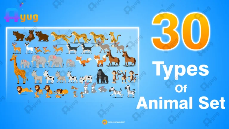 30+ Animated Animal Characters Mega Set – Ultimate Wildlife Pack for Adobe Animate CC