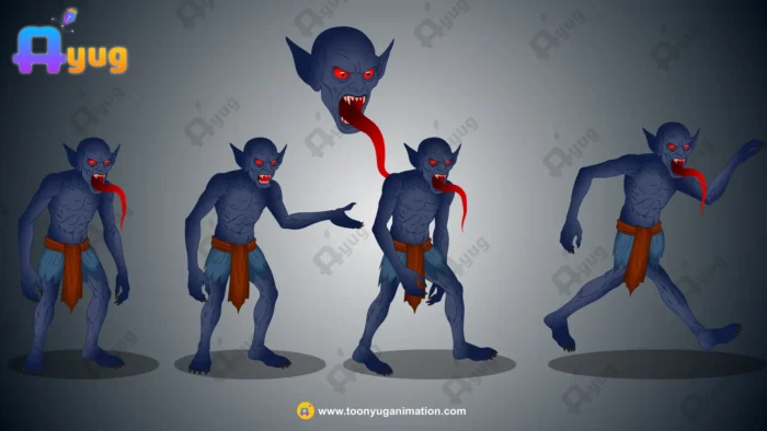 Evil Blue Goblin / Dark Forest Demon – Fully Animated & Rigged for ...