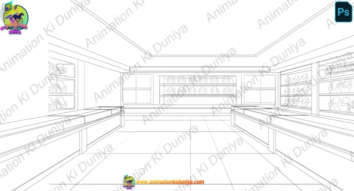 Shop Feature 2d Luxury Jewellery Shop Interior โ 2D Animation Background (PSD & PNG ...