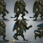 Gryphon Warrior / Garuda Rakshas – Fully Animated & Rigged for Adobe Animate CC