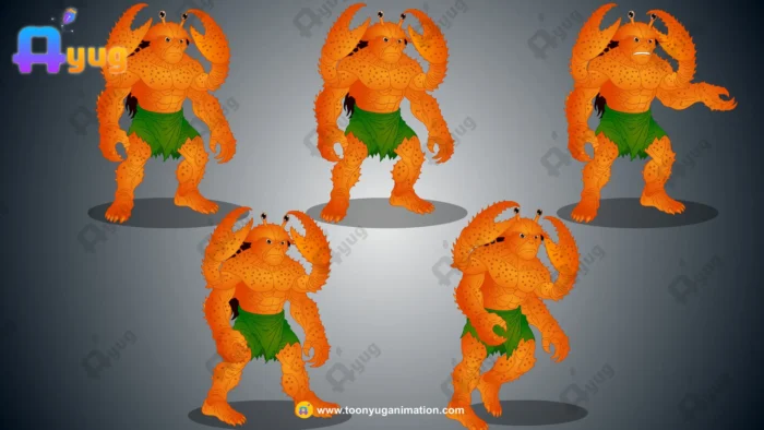 Kekda Rakshas / Crab Monster – Fully Animated & Rigged for Adobe ...