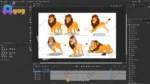 Free 2D Lion Character Set: 5+ Animated Poses & Expressions (.FLA) - Image 2