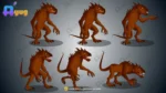 Savage Lizard-Monster / Reptilian Beast – Fully Animated & Rigged for Adobe Animate CC