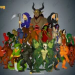25 THE ULTIMATE MONSTER UNIVERSE! – 25 Pro Rigged & Animated Characters for Adobe Animate CC - Image 2