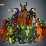 THE ULTIMATE MONSTER UNIVERSE! – 25 Pro Rigged Characters for Adobe Animate CC