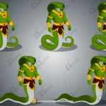 Naga Warrior / Snake Man Character – Fully Animated & Rigged for Adobe Animate CC