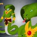 Naga Warrior / Snake Man Character – Fully Rigged for Adobe Animate CC