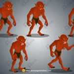 Eldritch Fiend / Patal Ka Danav – Fully Animated & Rigged for Adobe Animate CC