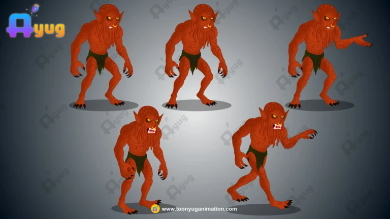 Eldritch Fiend / Patal Ka Danav – Fully Animated & Rigged for Adobe Animate CC