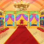 Grand Royal Indian Assembly Hall (Rajsabha) - 2D Animation Background (PSD & PNG)