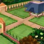 Aerial View Indian Village Background & Bridge - ( Rajmahal Top View )  (PSD & PNG)