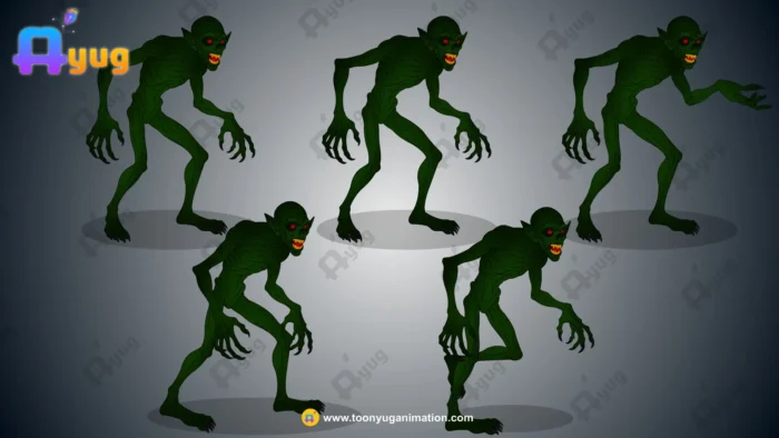Zombie Goblin / Undead Spirit – Fully Animated & Rigged for Adobe ...