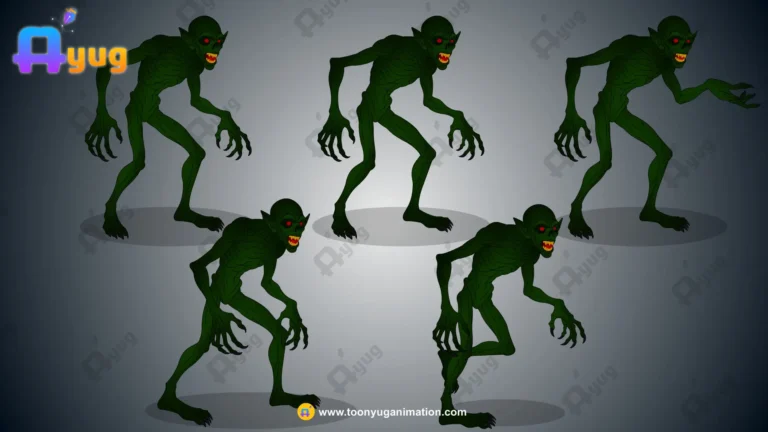 Zombie Goblin / Undead Spirit – Fully Animated & Rigged for Adobe Animate CC