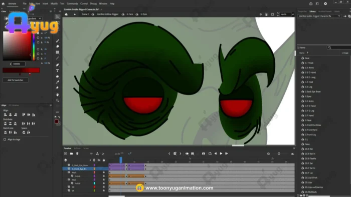 Zombie Goblin / Undead Spirit – Fully Animated & Rigged for Adobe ...