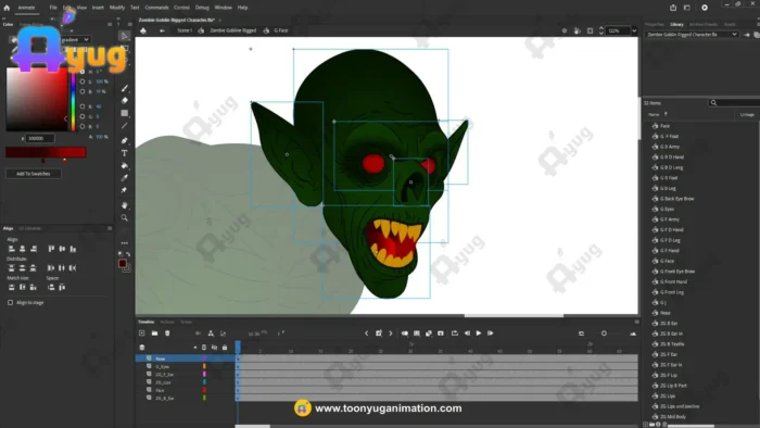 Zombie Goblin / Undead Spirit – Fully Animated & Rigged for Adobe ...