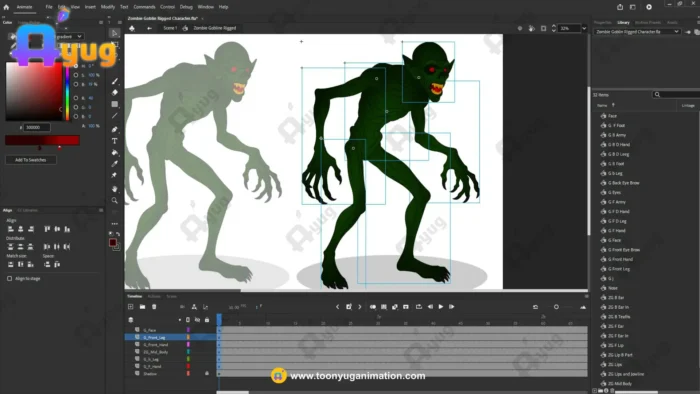 Zombie Goblin / Undead Spirit – Fully Animated & Rigged for Adobe ...