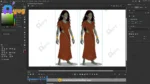 Vengeful Zombie Woman / Chudail Character – Fully Rigged for Adobe Animate CC - Image 2