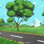 Indian Village Road To City way PSD High Quality Background