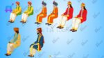 Mega Pack 20+ King Pack And 16+ Indian Villagers With Free 10+ PSD High Quality Background(King, Rani, Raja, Sainik, Mantri, Princess, Old Man, Poor Man, Shikari, Saadhu Pandit, Kisan Farmer, Lakadhara etc) - Image 26