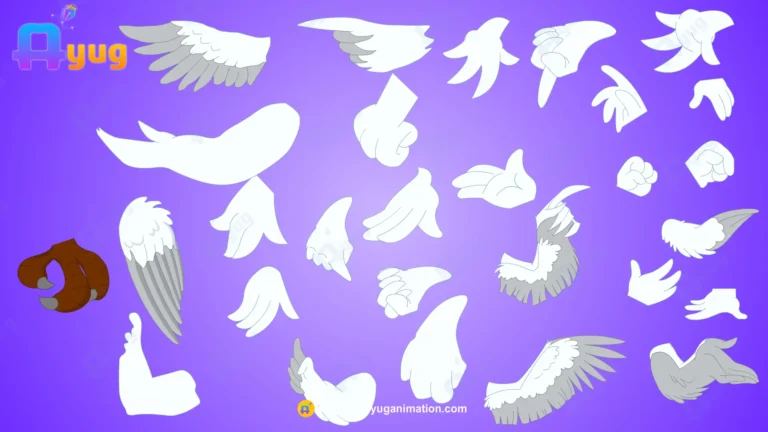 20+ Animated Bird Hand & Wing Poses – Professional Gesture Library for Adobe Animate CC
