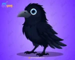Angry Crow Character – Ultimate 2-Variant Rigged or Animated for Adobe Animate CC