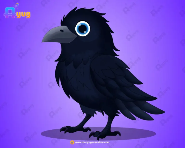 Angry Crow Character – Ultimate 2-Variant Rigged or Animated for Adobe Animate CC