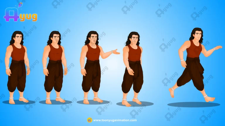 Baahubali-Style Hero Character: Fully Rigged & Animated Ancient Style (.FLA)
