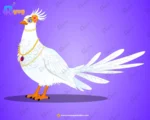 Beautiful White Royal Bird – Ultimate 2-Variant Rigged or Animated for Adobe Animate CC