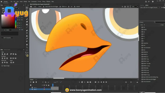 Black Puffy Myna (Common Myna) – Ultimate 2-Variant Rigged or Animated ...