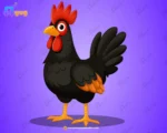Professional Black Young Cock – Ultimate 2-Variant Rigged or Animated for Adobe Animate CC