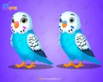 Professional Blue Budgie Twin Pack (Male & Female) – Ultimate 2-Variant Rigged or Animated Bundle for Adobe Animate CC