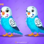 Professional Blue Budgie Twin Pack (Male & Female) – Ultimate 2-Variant Rigged or Animated Bundle for Adobe Animate CC