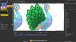 Blue Crested Royal Peacock – Ultimate 2-Variant Rigged or Animated for Adobe Animate CC - Image 3
