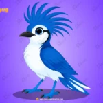 Blue Crown Royal Bird – Ultimate 2-Variant Rigged or Animated for Adobe Animate CC