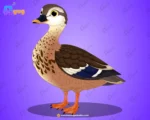 Professional Brown Duck – Ultimate 2-Variant Rigged or Animated for Adobe Animate CC
