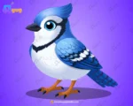 Chirpy Blue Bird – Ultimate 2-Variant Rigged or Animated for Adobe Animate CC
