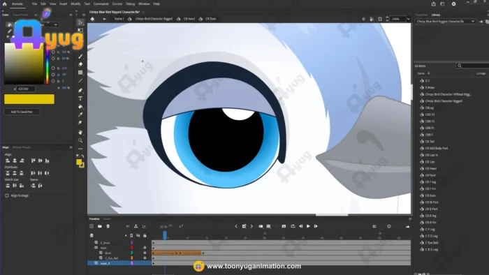 Chirpy Blue Bird – Ultimate 2-Variant Rigged or Animated for Adobe ...