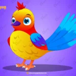 Colorful Cute Bird – Ultimate 2-Variant Rigged or Animated for Adobe Animate CC