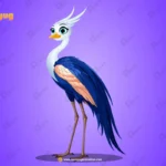 Female Neelhans Bird Character – Ultimate 2-Variant Rigged or Animated for Adobe Animate CC