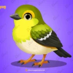 Green Cute Bird Character – Ultimate 2-Variant Rigged or Animated for Adobe Animate CC