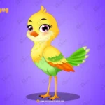 Cute Multi-Color Bird Character – Ultimate 2-Variant Rigged or Animated for Adobe Animate CC