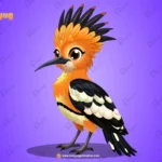 Hoopoe Bird Character – Ultimate 2-Variant Rigged or Animated for Adobe Animate CC