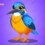 Kingfisher Bird Character – Ultimate 2-Variant Rigged or Animated for Adobe Animate CC