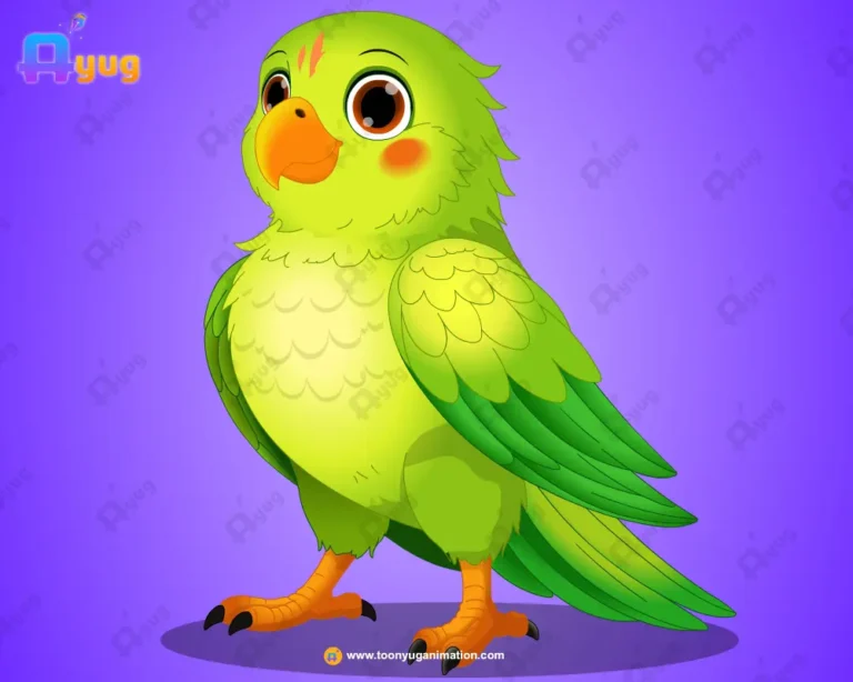 Cute Female Parrot Character – Ultimate 2-Variant Rigged or Animated for Adobe Animate CC