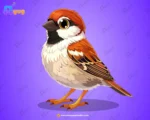 Cute Sparrow Character – Ultimate 2-Variant Rigged or Animated for Adobe Animate CC