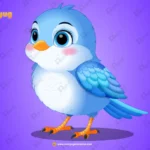 Cute Blue Bird Character – Ultimate 2-Variant Rigged or Animated for Adobe Animate CC